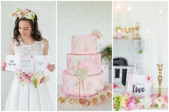 Beautiful Blush Watercolor Wedding Ideas {Adele Kloppers Photography}