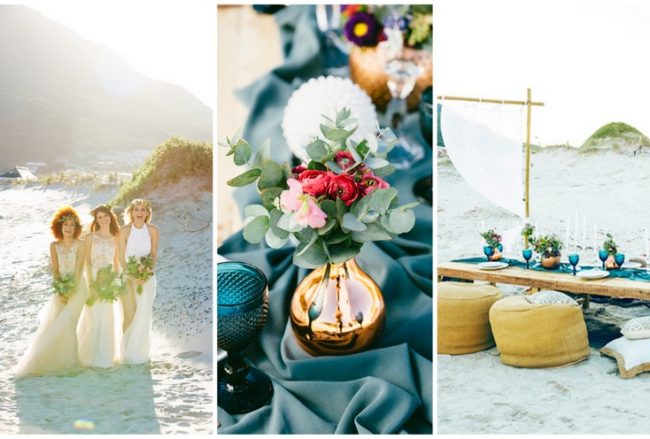 Boho beach wedding