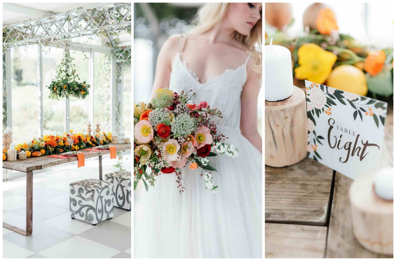 Spectacular Citrus Wedding Ideas {Debbie Lourens Photography}