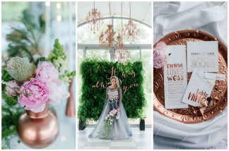 Romantic Copper Metallic & Blush Wedding Ideas