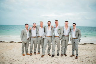 Check out this Copper, Geometric + Boho Beach Wedding in Cancun!