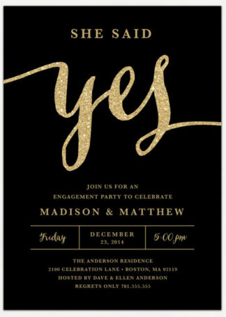 22 engagement party invitations