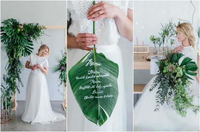 Greenery and Copper Wedding Ideas