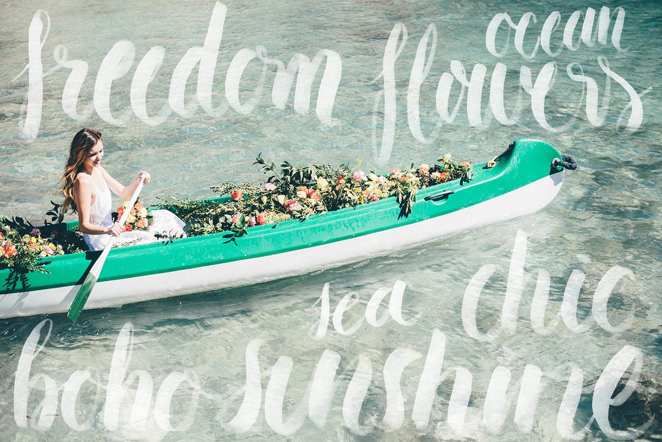 Summer Ibiza Wedding in a Canoe of Flowers {Lovers Love Loving}