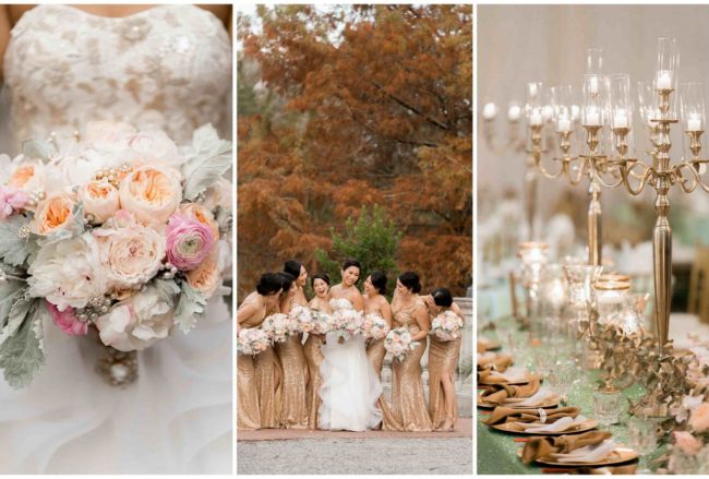 Luxurious Gold, Blush + Mint Wedding {Arte De Vie Photography}