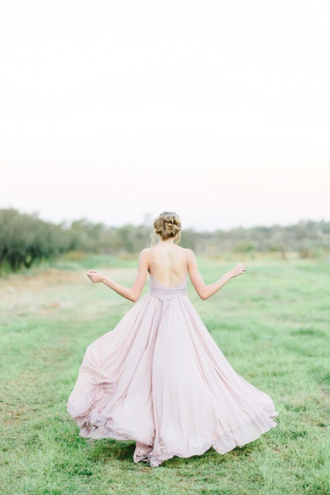 Perfectly Pretty Pastel Flower Farm Engagement {LF Photography}