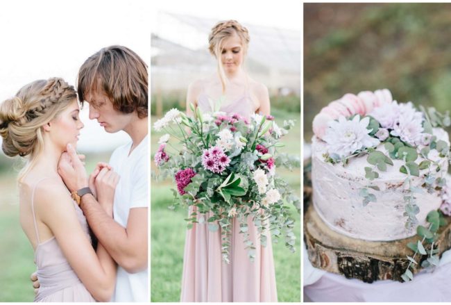 Perfectly Pretty Pastel Flower Farm Engagement {LF Photography}