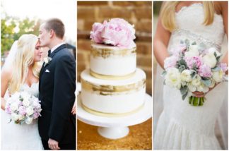 This Soft Blush and Gold South Carolina Wedding is filled with classic romance - and peonies! Magnolia Photography