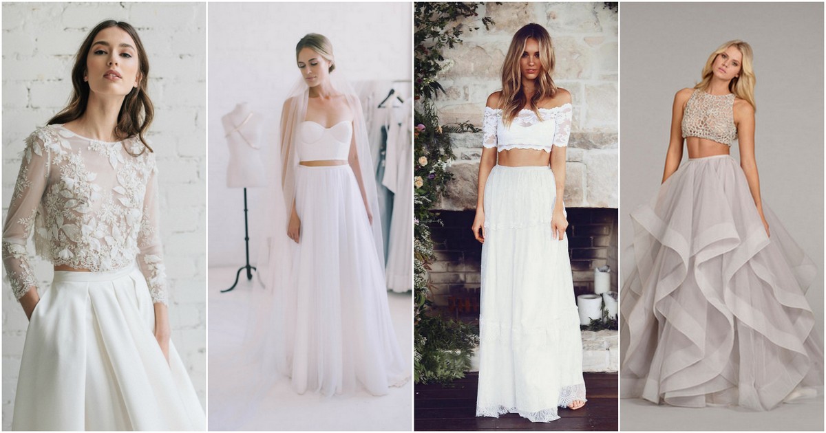 Possibly the Most Epic Selection of Two Piece Wedding Dress Bridal Separates Ever!