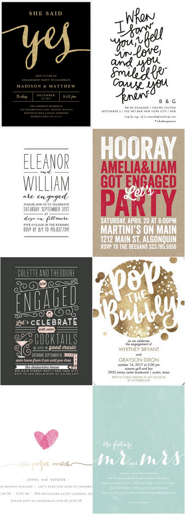 22 Engagement Party Invitations to Get Your Celebrations Started!
