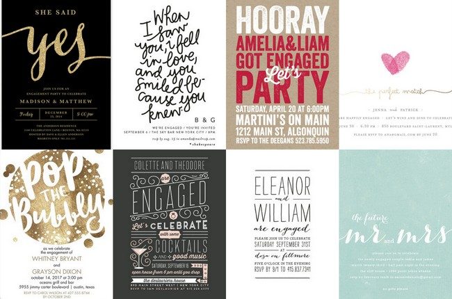 22 Engagement Party Invitations to ‘Say Yes’ to!